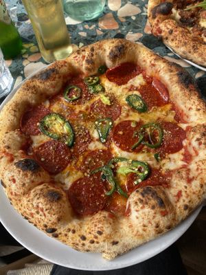 Pepperoni & agave  at Purezza Camden in London