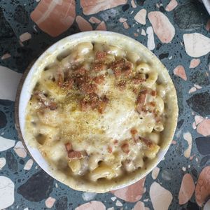 Mac n Cheese  at Purezza Camden in London