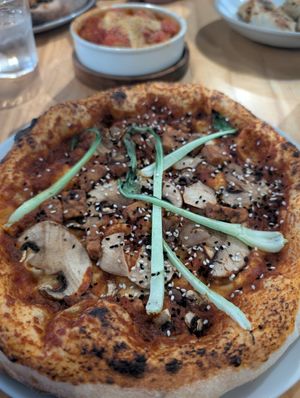 Gochujang pizza at Purezza Camden in London