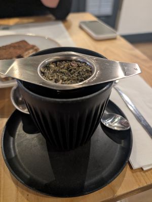 Peppermint tea at Purezza Camden in London