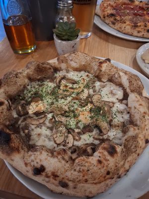 Black truffle pizza at Purezza Camden in London