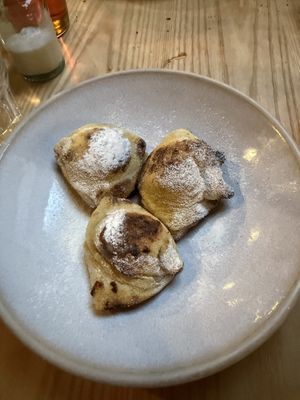 Mince Pie Nutella Dough Balls  at Purezza Camden in London