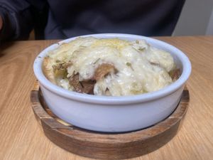 Garlic potatoes   at Purezza Camden in London