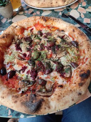 Veggie pizza at Purezza Camden in London