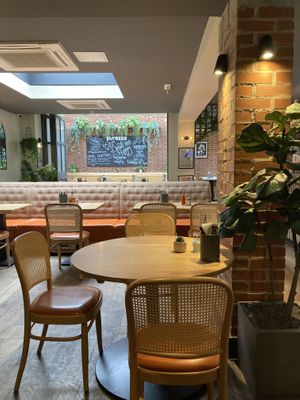 Seating back  at Purezza Camden in London