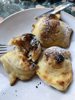Salted caramel dough balls   at Purezza Camden in London