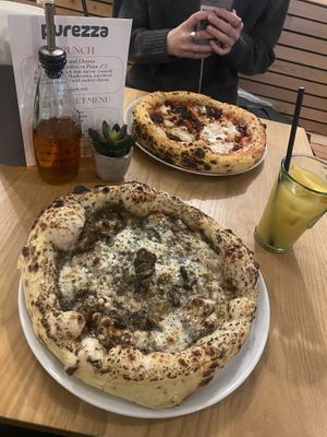 Mushroom pizza  at Purezza Camden in London