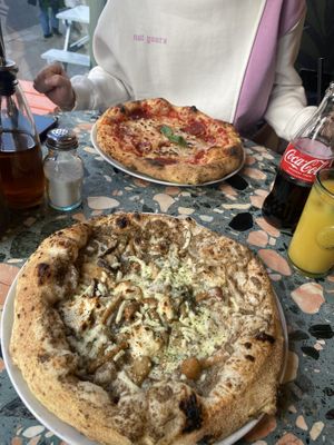 Mushroom pizzaa  at Purezza Camden in London