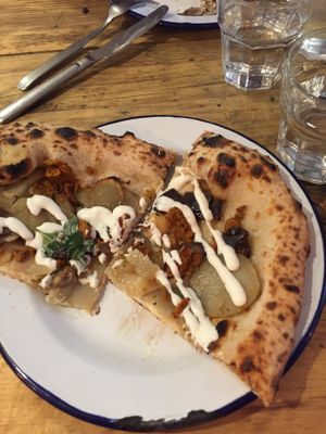 Couch Potato pizza at Purezza Camden in London
