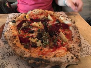 Season 4 pizza at Purezza Camden in London