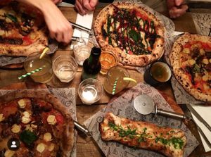 Loads of great pizza! My favourite is the one from the bottom left corner ❤️ at Purezza Camden in London