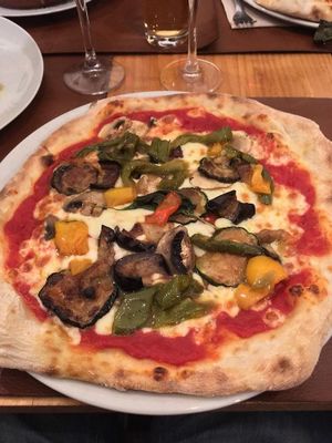 Vegan pizza at Purezza Camden in London