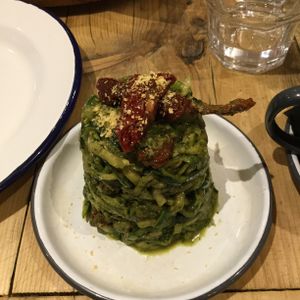 Courgetti spaghetti 💚 at Purezza Camden in London