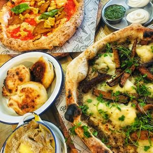 The best vegan pizza  at Purezza Camden in London