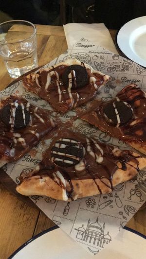 Oreo Pizza ! at Purezza Camden in London
