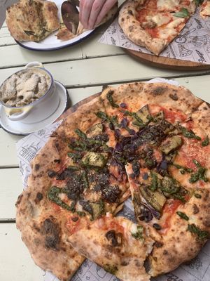 I was so excited so I started tucking in before taking a photo... at Purezza Camden in London