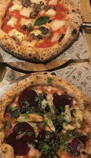 Best pizza I’ve ever had. 💚  at Purezza Camden in London