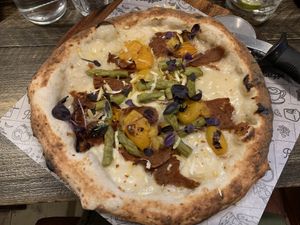 The laughing pig at Purezza Camden in London