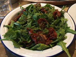 Dried tomatos salad at Purezza Camden in London