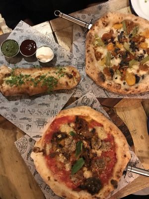 Calzone. Parmigiana party and special pizza 😁 at Purezza Camden in London