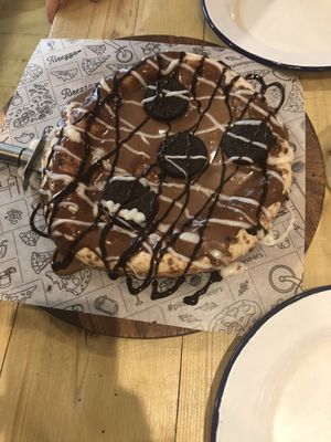 Oreo dessert pizza at Purezza Camden in London