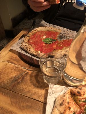 Marinara pizza at Purezza Camden in London