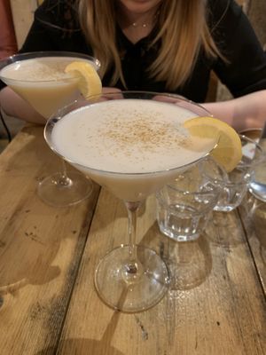 Lemon Cheesecake cocktails  at Purezza Camden in London