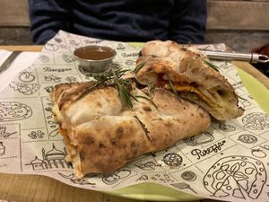 Christmas Calzone at Purezza Camden in London