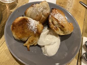 Mince Pie Dough Balls at Purezza Camden in London