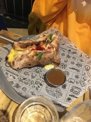 Christmas Calzone at Purezza Camden in London