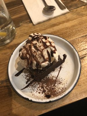 Salted Caramel Brownie!!!😍😍 at Purezza Camden in London