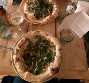 Seasonal special with artichoke base at Purezza Camden in London