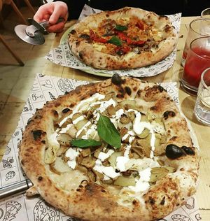 Incredible pizza at Purezza Camden in London