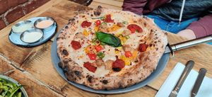 Amazing pizza the dough balls were so good at Purezza Camden in London