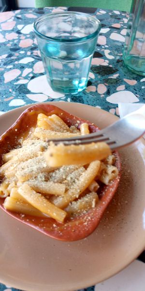 Mac and cheese as a side. at Purezza Camden in London