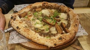 Truffle pizza at Purezza Camden in London