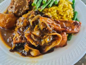 Sardine fish at Shan Yuan 善緣素食 in East Singapore
