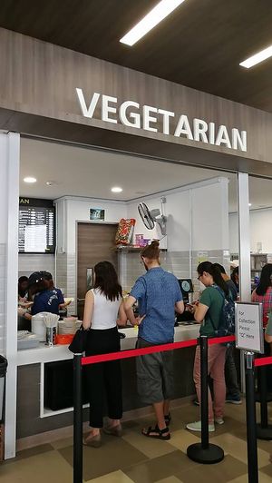 Stall front at Yuan Yuan 圓緣素食 - NUS Science Canteen in Central Singapore