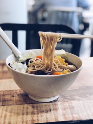 Bak Kut Teh Ramen at Yuan Yuan 圓緣素食 - NUS Science Canteen in Central Singapore