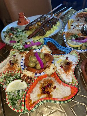 (Non vegan examples) at Mogador in Leeds