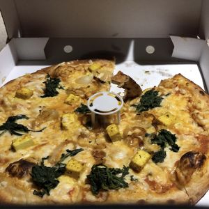 Tofu pizza  at Mogador in Leeds