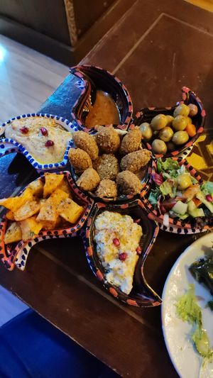 Felafel mezze at Mogador in Leeds