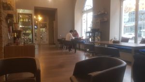 part of interior: spacious, cosy at Craft Cafe in Kyiv