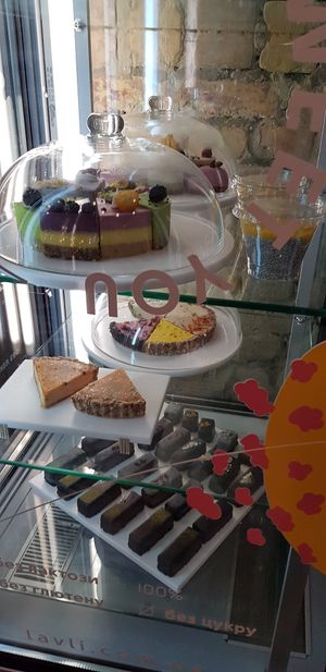Cake - all vegan! at Craft Cafe in Kyiv
