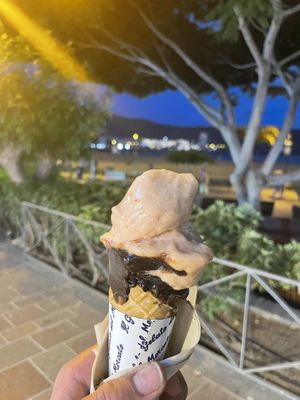 Pear and chocolate  at Il Gelato del Mercato in Tenerife