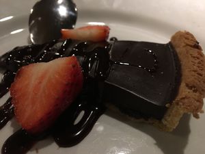 Chocolate tart  at The Church Mouse in Chester-le-street