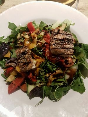 Caramelised Tofu and Roasted Veg Salad  at The Hornbrook Inn in Horsham