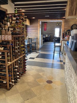 Wine cellar at Thai Jasmine in Lima