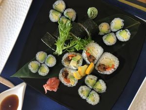 Vegan Sushi Plate? March 2018 at Jazmin in Tenerife