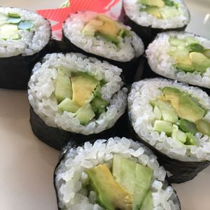 Starter: Vegan Avocado Sushi   at Jazmin in Tenerife